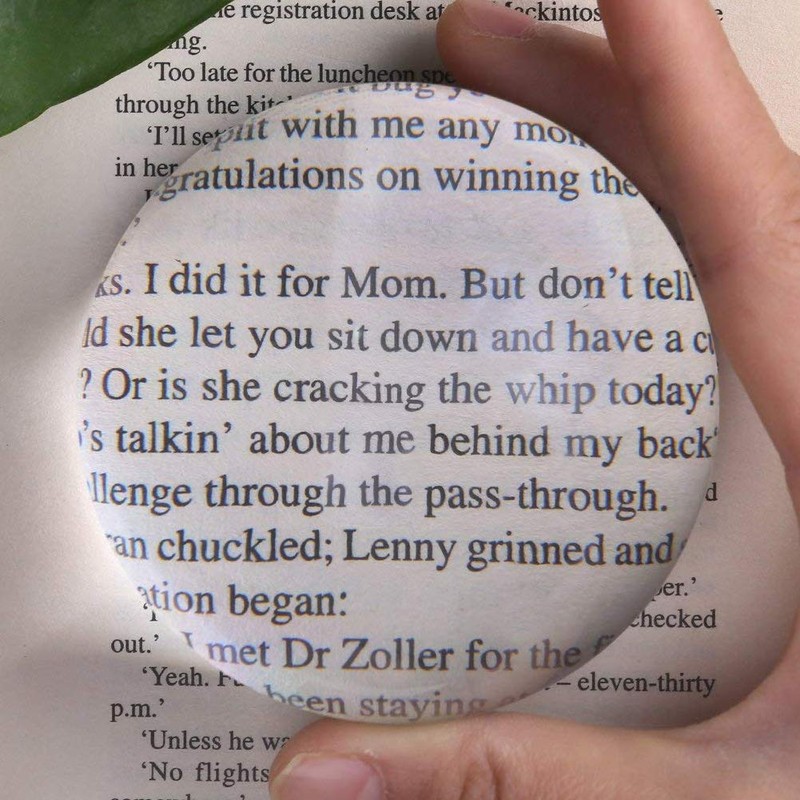 Dome Magnifier, 6X Magnifier Dome Optical Acrylic Magnifying Glass Paperweight