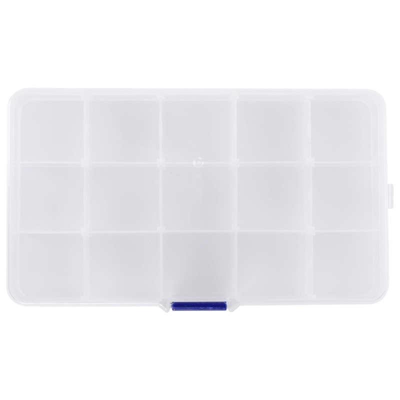 NGOSUET Pack of 12 15 Grid Universal Sorting Boxes, Transparent