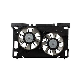 Brock Replacement Dual Condenser Radiator Engine Cooling Fan Assembly Replacement for 10-15 Prius & 12-18 Prius V 1671137040 1636128360