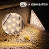 TOTHDATE 2PCS Solar Step Lights Warmwhite Light, Solar Stair Light