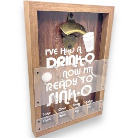 Sign Of The Times Drinko Plinko Ready To Sinko Wall Mounted Bottle Opener & Drinking Game