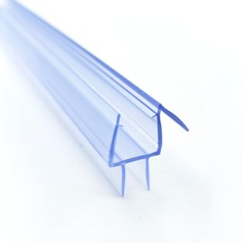 3/8" Frameless Clear Shower Door Bottom Seal for Glass Doors Shower Sweep– Stop Shower Leaks and Create a Water Barrier Length 39” (Single Pack) (39 FT)