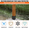 ITeVe.GD Post Base Protectors 1Pack,Adjustable(Range 3.3-6 in) Protects Wood Column