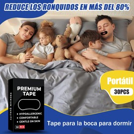 30pcs Cintas Bucales para Dormir, parches para dormir para no roncar, Mouth Tape para Indoloro，Puede mejorar la respiración, ligero y transpirable,anti ronquidos para dormir mejor.