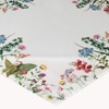 Raebel Tablecloth - White with Print Motif Summer Flowers Easter