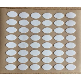 Pro-Tuff Decals 1" Die-Cut White Football Award Decals (96 Decals) Football 20 mil Cut-to-Shape