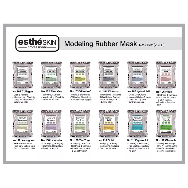 estheSKIN (2 pack) estheSKIN No.109 Tea Tree Modeling Rubber Mask