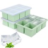 Silicone Ice Cube Tray 3Pack, SAWNZC Large Ice Cube Molds