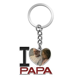Fathers Day Photo Keychain Papa Gifts for Birthday Wedding I Love You Grandpa Gifts Thank You Grandfather Gift Keychain Grandad Appreciation Gift Papa Car Key Chain Grandaddy Present Grandpa Presents
