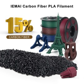 IEMAI Carbon Fiber PLA Filament 1.75mm, Matte Blue PLA-CF, Warp-Resistant with High Strength & Rigidity 3D Printer Filament for Functional Parts & Industrial Applications, 1kg Spool
