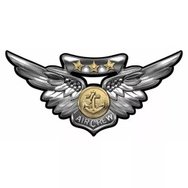 usmc marine corps combat aircrew insignia wings white license plate made in usa