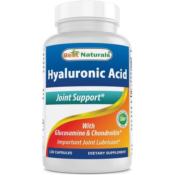 Best Naturals Hyaluronic Acid 100 mg 120 Capsules - Support Healthy Joints