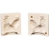 German Hand Made Finely Carved 2 Piece Butter Mold Rooster