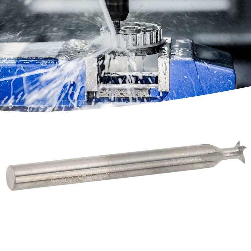 Dovetail End Mill Cutter High Hardness Alloy 5mm 4 Flutes