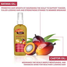 Palmer's Batana Oil Formula Pro Gro con Vitamina E, Aceite Capilar Tratamiento Nutritivo Ligero, Ayuda a Fortalecer las Raíces y Promover el Crecimiento para un Cabello más Abundante y Brillante, 97ml