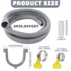 10 FT Washing Machine Drain Hose, Universal Dishwasher Drain Hose