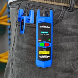 Orientek TPM-26 Portable OPM -70~+6dBm / -50~+26dBm Fiber Optic Handheld Optical Power Meter, TFL-12 Visual Fault Locator 10mw 20mw 30mw VFL, Fiber Optic Cable Tester (VFL 10MW)