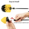 Drill Brush Attachment Set, 7 Pack 1/4in Power Scrubber Brush