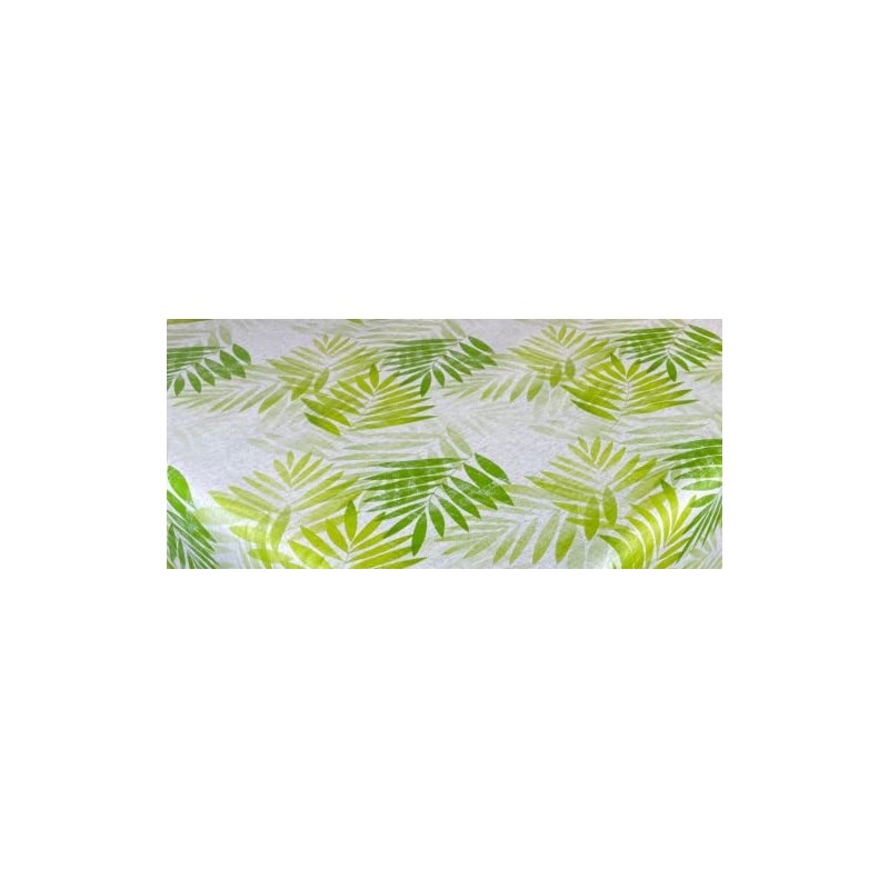 Karina Home Exotic Palm Leaves Green Wipe Clean Tablecloth Vinyl