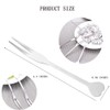 9 Pcs Fruit Fork Mini Salad Fruit Forks Stainless Steel