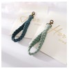 Poagoep Macrame Boho Keychain Bracelet Handmade Wristlet Keychain Keyring Holder