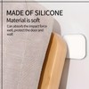 Seimneire 6 Pcs Square Door Stoppers Wall Protectors, Self Adhesive