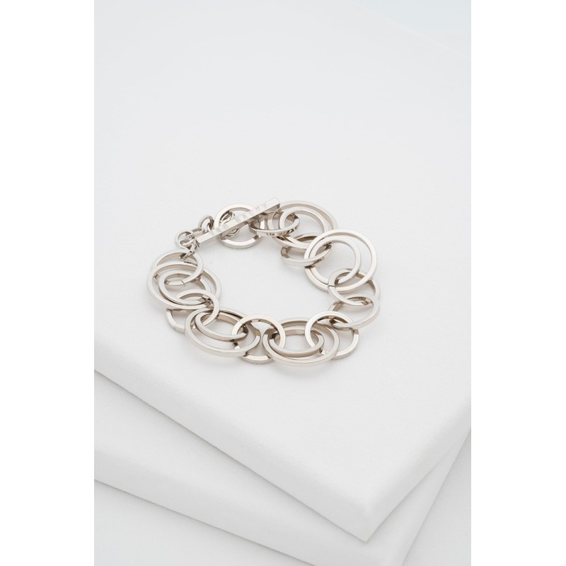 Ted Baker Hulie Multi Hoop Adjustable Bracelet For Women (Silver)