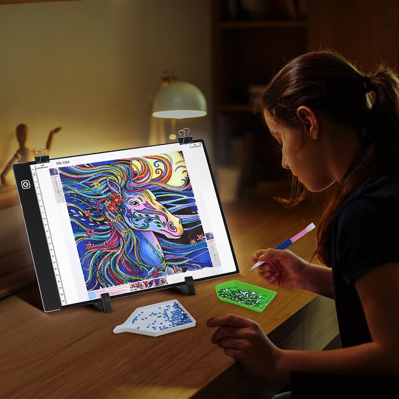 AUAUY A4 LED Light Pad for Diamond Painting Kit, 3
