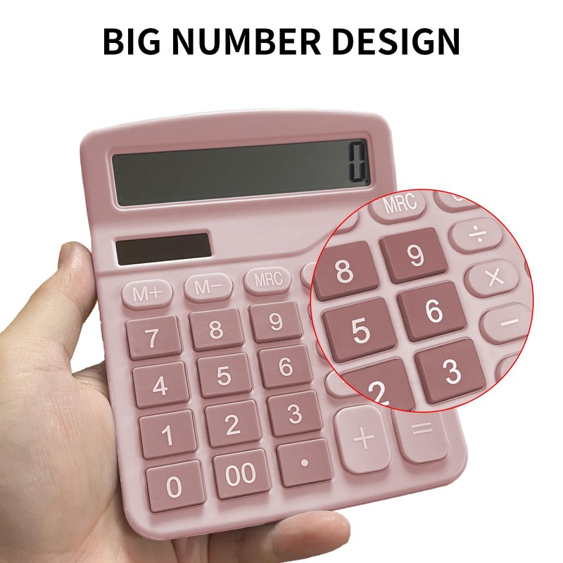 Newaner Calculator, Desktop Calculator with 12-Digit Large LCD Display, Mini