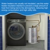 moonoom Water Heater Blanket Insulation Wrap,9.8ftx 15.7in Aluminum Foil Hot