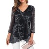 SeSe Code Flattering Tops To Hide Tummy, Wrap Blouse Dressy