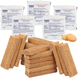 S.O.S. Rations Emergency 3600 Calorie Food Bar - 3 Day / 72 Hour Package with 5 Year Shelf Life- 5 Packs