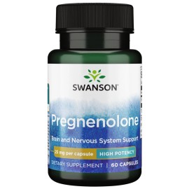 Swanson High Potency Pregnenolone 25 Milligrams 60 Capsules Health and Beauty
