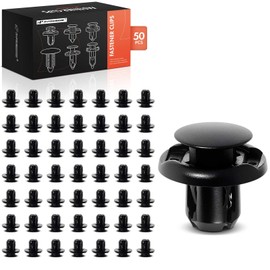 A-Premium 50PCS Nylon Front Spolier & Grille Push-Type Retainer Clips Compatible with Toyota Sienna 2011-2017 & Lexus HS250h 2010-2012, RC F 2015-2017 - For 9mm Hole