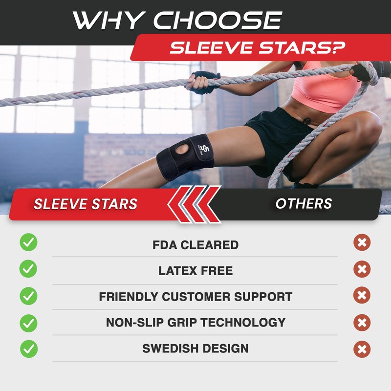 Sleeve Stars Knee Brace & Knee Support for Men &