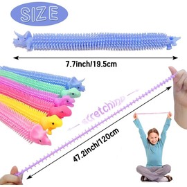 SZHGXL 20 Piezas Juguetes de Cuerda elástica,Juguete Sensorial para Aliviar el Estrés y Ansiedad,Recuerdos de Fiesta, Regalo para Navidad,Fiestas,Cumpleaños