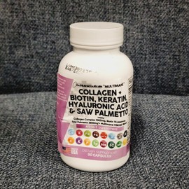 Clean Nutraceuticals Collagen 1000mg Biotin 10000mcg Keratin Hair Skin & Nails