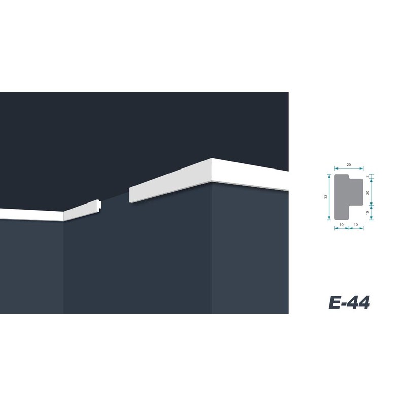 MARBET DESIGN Stucco Moulding Moulding XPS Polystyrene White - LED