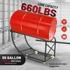KUAFU 55 Gallon Drum Cradle 600lbs Drums Dolly Cart Drum