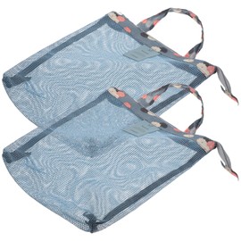 Ipetboom 2Pcs Portable Travel Wash Bags Lightweight Mesh Toiletry Pouches for Organizing Cosmetics and Sundries for Camping and Travel Floral