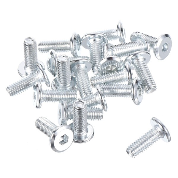 QUARKZMAN M6 x 15 mm Hex Flat Head Screws x