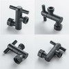 LUOGULIANG All Metal Shower Head Elbow Adapter, Stainless Steel Shower
