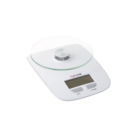 Taylor Glass Platform Digital Kitchen Scale (White)