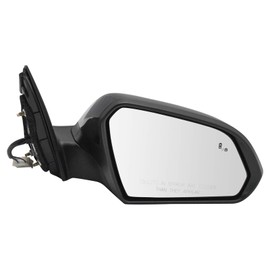 TRQ Right Mirror Passenger Side Compatible with 2018-2019 Hyundai Sonata HY1321237