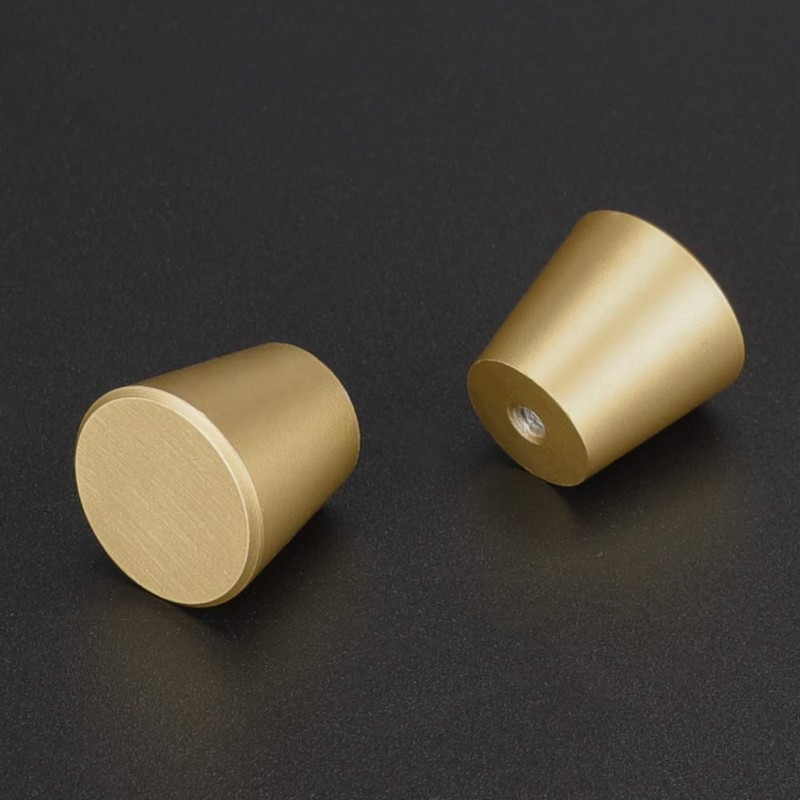 LONTAN 10 Furniture Knobs Gold Cabinet Handles Gold Metal Drawer