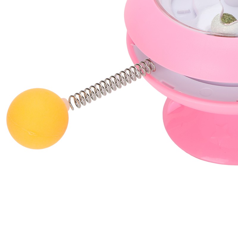 Windmill Spring Interactive Cat Catnip Toy Funny Cat Turntable Teasing
