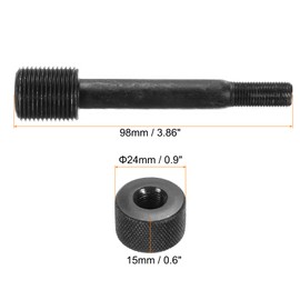 HARFINGTON Knockout Punch Draw Stud M20 x 1.5 M10 x 1 Thread Replacement Hydraulic Draw Stud with Lock Cap Punches Hole-Making Kit Available for Hydraulic Drivers