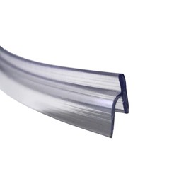 Gordon Glass™ Angled Clear Vinyl T Wipe for Inswing and Outswing Shower Doors - 36-in Long