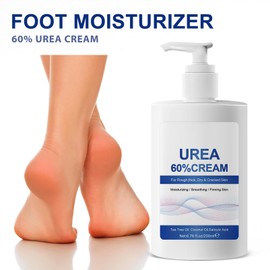 60% Urea Cream - Repair Cream for Feet and Hands - Foot Cream for Cracked Heels and Dry Skin - Maximum Strength for Hand, Foot and Body Care (4 Pieces, Blue, Normal)