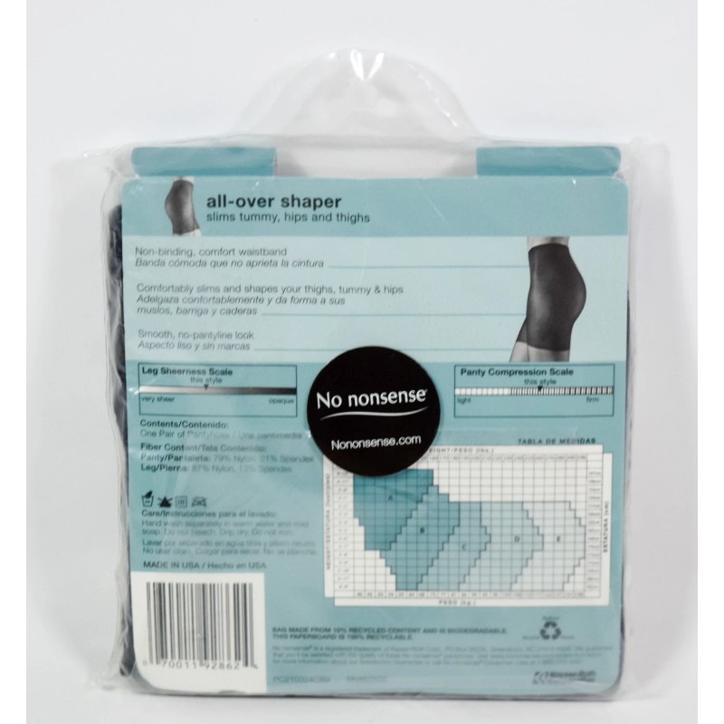 No Nonsense 2 No Nonsense Great Shape All-over Shaper MIDNIGHT